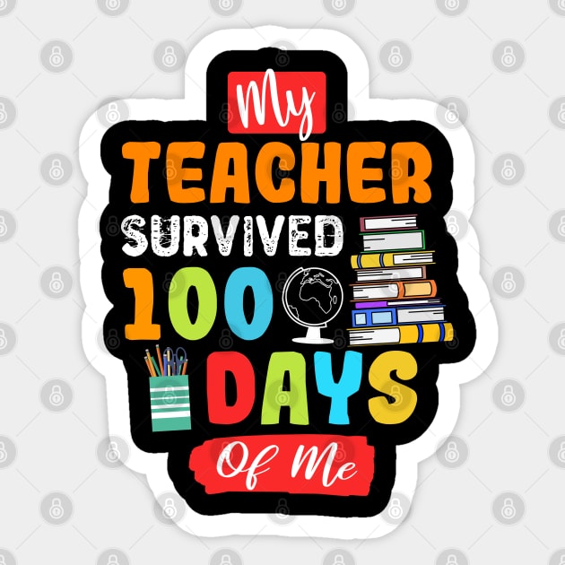 My Teacher Survived 100 Days Of me Sticker by Yyoussef101